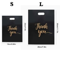 10/100PCS Thank You Handbag Product Shopping Bag Candy Gift Candy Packaging Thanksgiving Wedding Birthday Party Decoration