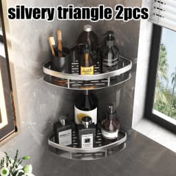 Bathroom Shelf Bathroom Towel Rack Shelves Wall Shower Shampoo Rack No Drill Shelf Bathroom Tripod Storage Rack