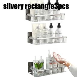 Bathroom Shelf Bathroom Towel Rack Shelves Wall Shower Shampoo Rack No Drill Shelf Bathroom Tripod Storage Rack