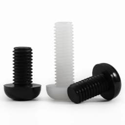 Black White PA66 Nylon Phillips Pan Head Screws M2 M2.5 M3 M4 M5 M6 M8 Metric Thread Plastic Insulation Cross Round Head Bolts