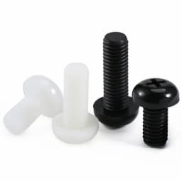 Black White PA66 Nylon Phillips Pan Head Screws M2 M2.5 M3 M4 M5 M6 M8 Metric Thread Plastic Insulation Cross Round Head Bolts