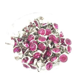 Crystals Glass Rhinestone Rivets Diamond Studs Rapid Rivets for Leather Craft DIY 100Sets 6/8mm