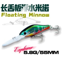 Mini Minnow 55mm 5.8g Wobblers Floating Fishing Lures Minnow Crankbait Artificial Hard Swimbait Fish Lure Pike Wobblers