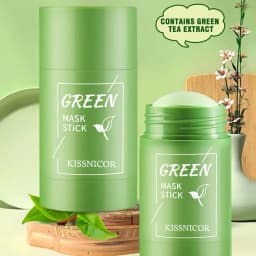 Face Clean Mask Green Tea Cleansing Stick Mask Shrink Pores Deep Blackhead Remover Facial Cleansing Moisturizing Mask 40g