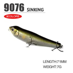 71mm 7g Reals Pencil Topwater Fishing Lures Surface Floating Stickbait Wobblers Walking Baits Leurre de Artificial Hard Bait