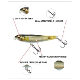 71mm 7g Reals Pencil Topwater Fishing Lures Surface Floating Stickbait Wobblers Walking Baits Leurre de Artificial Hard Bait