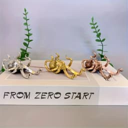 Octopus Shaped Ball Stand Base, 93MM Alloy Jewelry Storage Rack, Beautiful Ornament Crystal Sphere Holder For Home Room Office