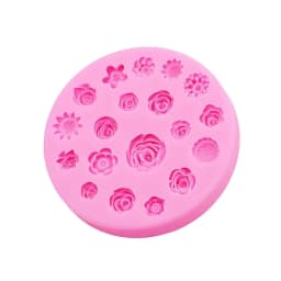 Flowers Silicone Mold Flower Resin Phone Case Head Rope Hair Card Jewelry Accessories Mold Flower Chocolate Cake Silicone Mold