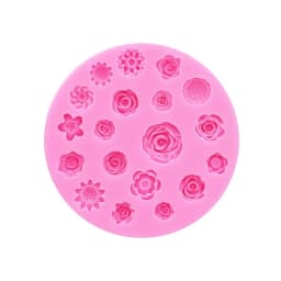 Flowers Silicone Mold Flower Resin Phone Case Head Rope Hair Card Jewelry Accessories Mold Flower Chocolate Cake Silicone Mold