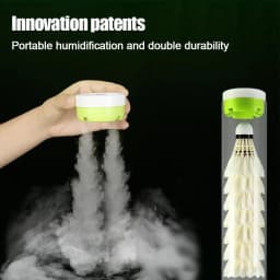 Feather Shuttlecock Humidifier Portable Badminton Shuttlecocks Steam Rechargeable Badminton Humidifier Badminton Ball Steamer