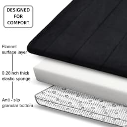 Bathroom Coral Velvet Anti-skid Mat,Quick Water Absorption,Dry Machine Washing,Toilet Mat,SoftComfortable, Easy Mat Bathroom Use