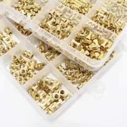 Brass Nut Insert 3D Printer Plastic M2 M3 M4 M5 M6 M8 Threaded Heat Set Insert Soldering Iron Tip Brass Nut Embed Insertion Tool