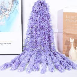 10PCS Artificial Wisteria Flowers Vine 29 Inch Long Tailing Silk Flower Strings for Wall Hanging Wedding Arch Party Home Decor