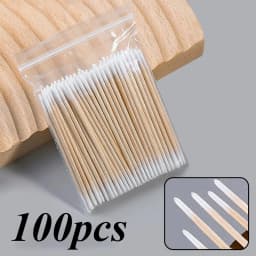 900/100/300pcs Disposable Wooden Micro Bud Swabs Lint Free Eyelash Extension Glue Removing Tools Makeup Mini Brush