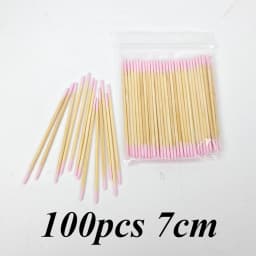 900/100/300pcs Disposable Wooden Micro Bud Swabs Lint Free Eyelash Extension Glue Removing Tools Makeup Mini Brush