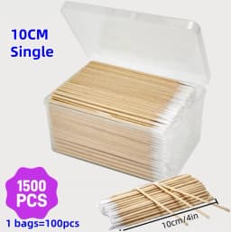 900/100/300pcs Disposable Wooden Micro Bud Swabs Lint Free Eyelash Extension Glue Removing Tools Makeup Mini Brush