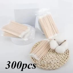 900/100/300pcs Disposable Wooden Micro Bud Swabs Lint Free Eyelash Extension Glue Removing Tools Makeup Mini Brush