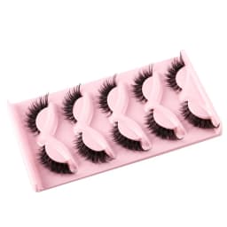 5 Pairs Cat Eye Lashes Fake Eyelashes Natural Long Manga Lashes Winged End Eye Elongated Eyelashes Fake Lashes Makeup