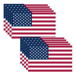 10Sheets/Pack American Flag Sticker,Patriotic Stars Reflective Stripe USA Flag Car Stickers,Suitable For Motorcycle Stickers