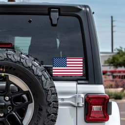 10Sheets/Pack American Flag Sticker,Patriotic Stars Reflective Stripe USA Flag Car Stickers,Suitable For Motorcycle Stickers