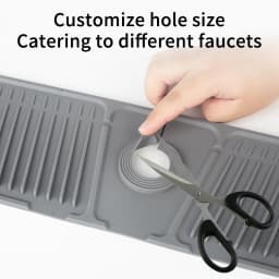 Kitchen Silicone Faucet Mat Faucet Water Catcher Mat Sink Splash Pad Countertop Protector Bathroom
