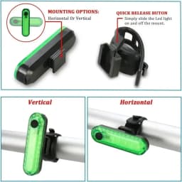 Rear Cycling Light Rechargeable Road Mountain Bike Taillight Waterproof LED Bicycle Tail Lamp Mini Lantern MTB Cycling Lighting