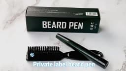 Hot Sale Beard Filling Pen Kit Beard Enhancer Brush Beard Coloring Shaping Tools Waterproof Black Brown Hair Pencil Man Cosmetic