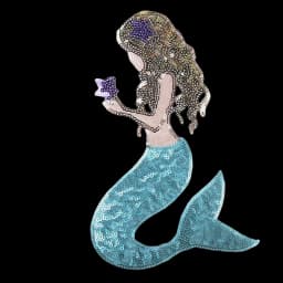 Big Sequin Applique Patches Transfer for clothing Backpacks Jackets Iron-on Stitch Sewing Applications Adhesive Thermoadhesive