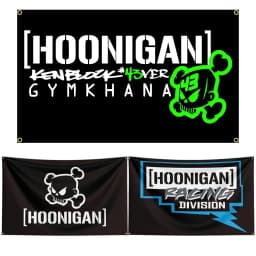 FLAGDOM 90x150cm 3X5FT HNGs Racing Car Flag Polyester Printed Racing Car Banner For Decor
