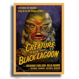 Monsters Movie Poster Retro Kraft Paper Prints Vintage Home Decor Picture Living Room Decoration Horror Film Art Wall Painting