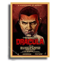 Monsters Movie Poster Retro Kraft Paper Prints Vintage Home Decor Picture Living Room Decoration Horror Film Art Wall Painting