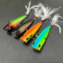 7g 65mm Surface Popper Fishing Lures Long Casting Artificial Hard Bait Topwater Pencil Swimbait Wobblers for Pike Perch Supplies