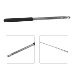 1.6M Telescopic Flagpole Stainless Steel Black Sponge Handle Portable Pole Flag Waving Flagpole Teaching Pointer