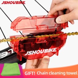 Bicycle Red Chain Cleaner Bike Chain Cleaning Tool Cycling Scrubber Washer Tool Mountain Bike Washing Kit Bicycle Accessories