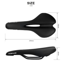 RIDERACE Bicycle Saddle Hollow Cycling Seat For Men Women Soft PU Leather Comfortable Shock Absorbing MTB Road Bike Cushion