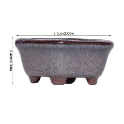 Chinese Style Bonsai Pots Breathable Stoneware Bonsai Pots With Holes Chinese Style Bonsai Flowerpot Ceramic Crafts for Garden