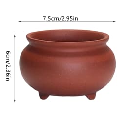 Chinese Style Bonsai Pots Breathable Stoneware Bonsai Pots With Holes Chinese Style Bonsai Flowerpot Ceramic Crafts for Garden