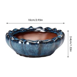 Chinese Style Bonsai Pots Breathable Stoneware Bonsai Pots With Holes Chinese Style Bonsai Flowerpot Ceramic Crafts for Garden