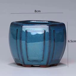 Chinese Style Bonsai Pots Breathable Stoneware Bonsai Pots With Holes Chinese Style Bonsai Flowerpot Ceramic Crafts for Garden