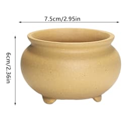 Chinese Style Bonsai Pots Breathable Stoneware Bonsai Pots With Holes Chinese Style Bonsai Flowerpot Ceramic Crafts for Garden
