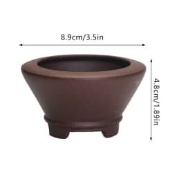 Chinese Style Bonsai Pots Breathable Stoneware Bonsai Pots With Holes Chinese Style Bonsai Flowerpot Ceramic Crafts for Garden