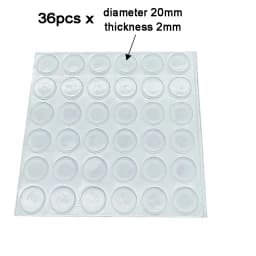100Pcs Soft Silicone Rubber Anti Slip Bumpers Feet Pads Damper Buffer Cabinet Bumpers Silicone Furniture Pads Drawer Door Pad