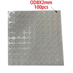 100Pcs Soft Silicone Rubber Anti Slip Bumpers Feet Pads Damper Buffer Cabinet Bumpers Silicone Furniture Pads Drawer Door Pad
