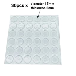 100Pcs Soft Silicone Rubber Anti Slip Bumpers Feet Pads Damper Buffer Cabinet Bumpers Silicone Furniture Pads Drawer Door Pad