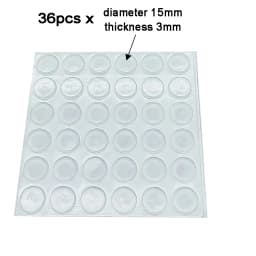 100Pcs Soft Silicone Rubber Anti Slip Bumpers Feet Pads Damper Buffer Cabinet Bumpers Silicone Furniture Pads Drawer Door Pad