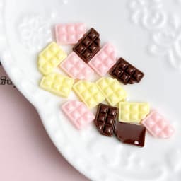 50pcs Resin Chocolate Nail Charms Cream Flatback Nail Art Decoration Accessories DIY Ornaments Crafts