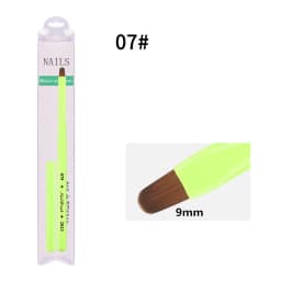 Green Nail Brush Gel Brush For Manicure Acrylic UV Gel Extension Pen Nail Polish Painting Drawing Brush
