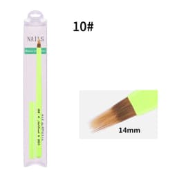 Green Nail Brush Gel Brush For Manicure Acrylic UV Gel Extension Pen Nail Polish Painting Drawing Brush