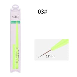 Green Nail Brush Gel Brush For Manicure Acrylic UV Gel Extension Pen Nail Polish Painting Drawing Brush