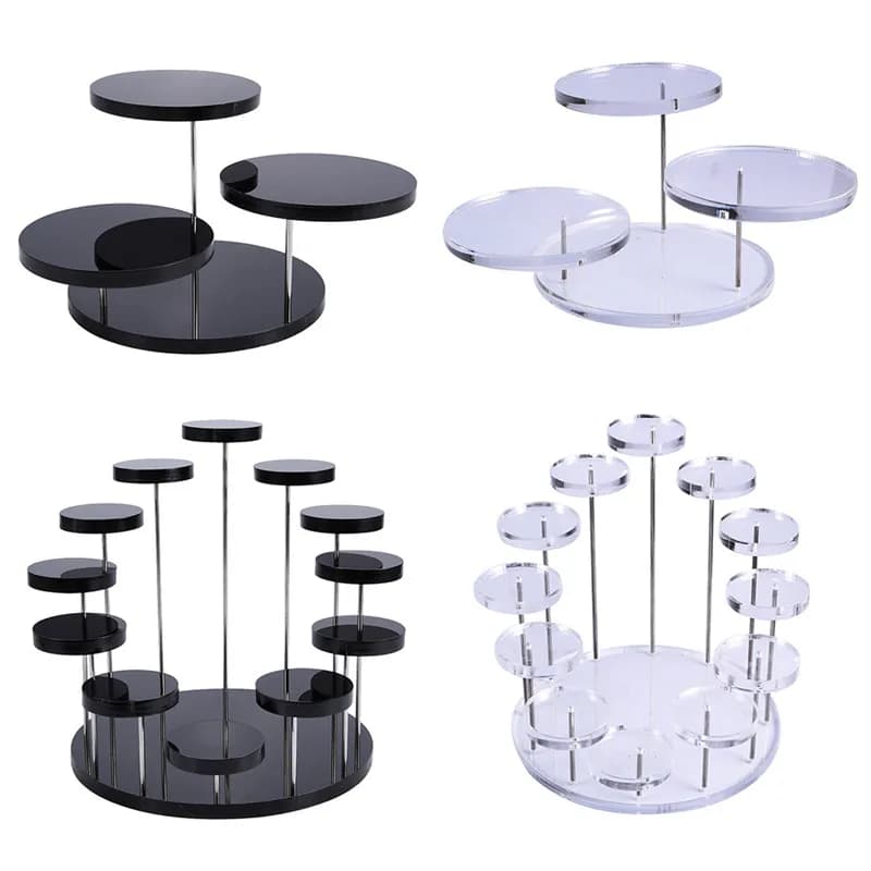 Cupcake Stand Acrylic Display For jewelry Cake Dessert Rack Party Decor